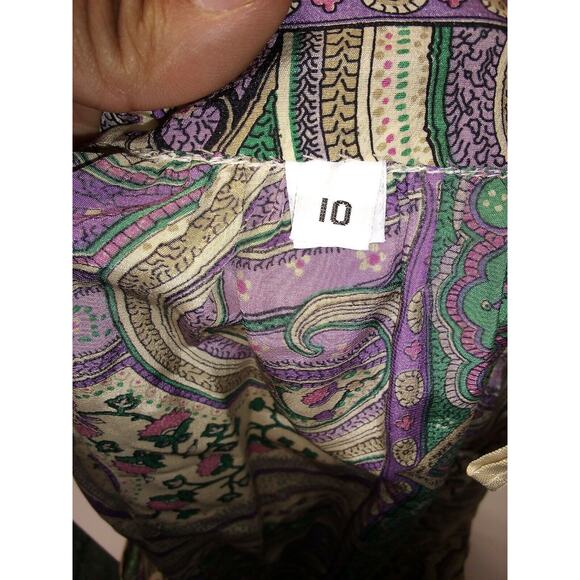 Samuel Robert Bye Peter Hatsi Handrea Multicolor Knee Skirt 10 - Picture 8 of 9